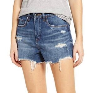 BlankNYC The Barrow Vintage High-Rise Cutoff Denim Short